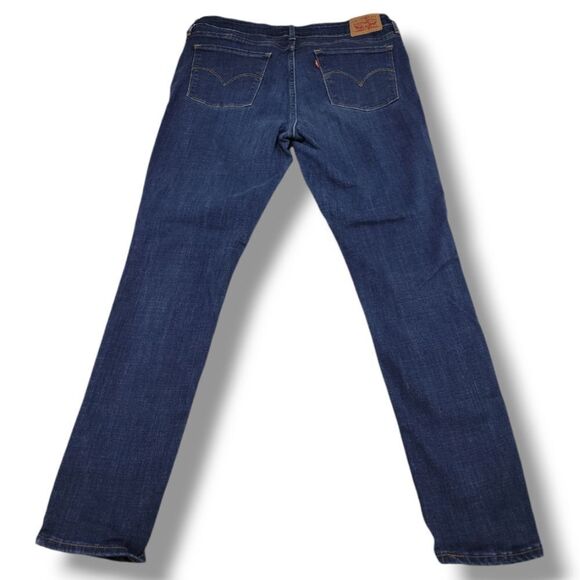 Levi's Jeans Size 32 W33"xL29" Levi's 711 Skinny Jeans Stretch Blue Denim Pants - Picture 3 of 7